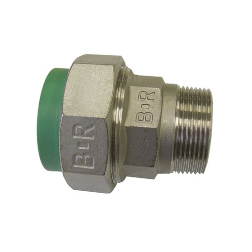 B-R Union PP-RCT/V2A with Male Thread d50x1 1/2"