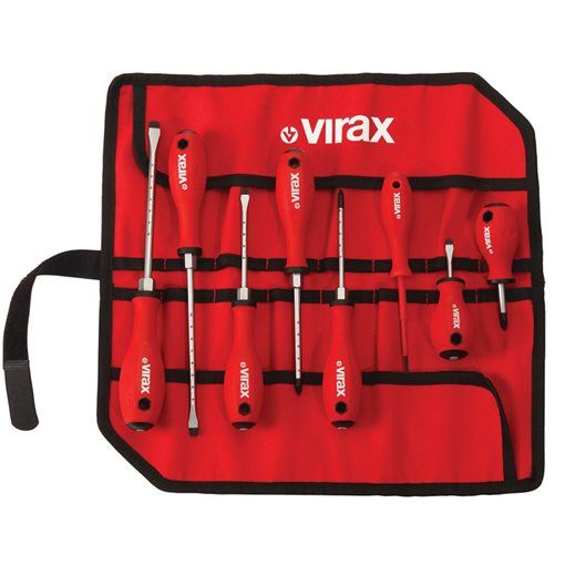 VIRAX 341820 Sets of 8 Screwdrivers in Bag