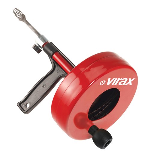 VIRAX 290600 Χειροκίνητος Αποφρακτήρας με Τύμπανο 7,5m/6,4mm