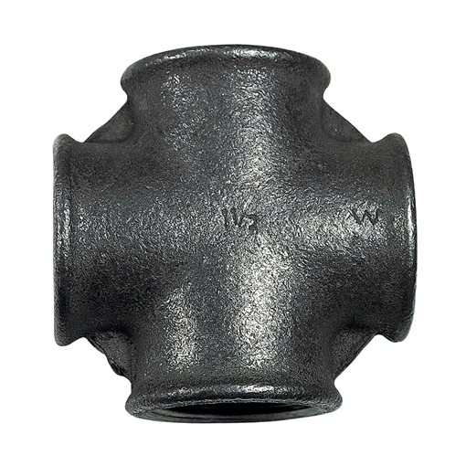 Crosses Equal 90o F-F Black 4"