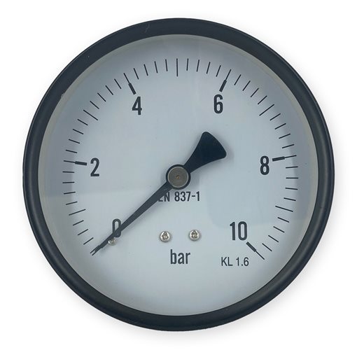 Μανόμετρο Πίσω Ουρά 100mm x 10bar