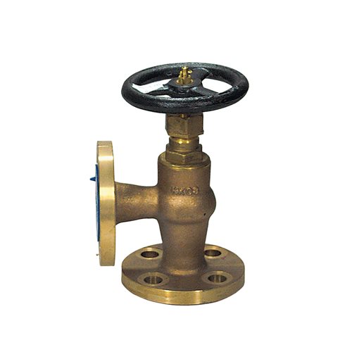 Angle Bronze Globe Valves Flanged JIS 16K F7303 15mm