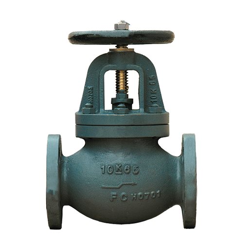 C.I. Globe Valves Straight Type JIS 10K F7307 100mm
