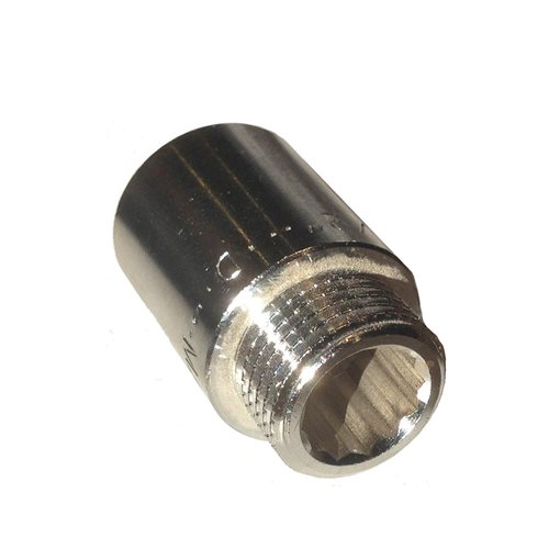ART 110c Brass Extensions M/F Chrome Plated 1/2" x 60