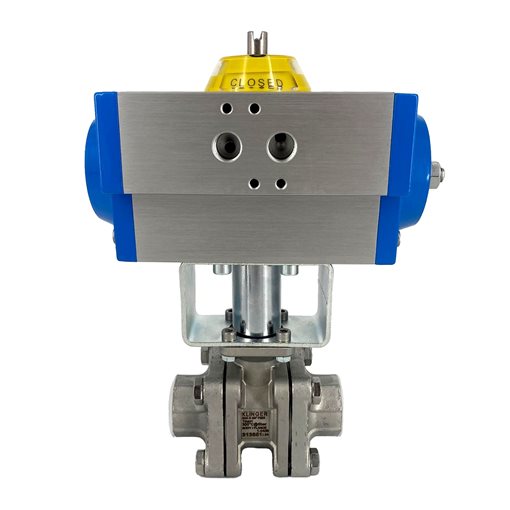 KLINGER Ball Valves S/S KHA-G M2 w. SAPA NO & Bracket 3/4"