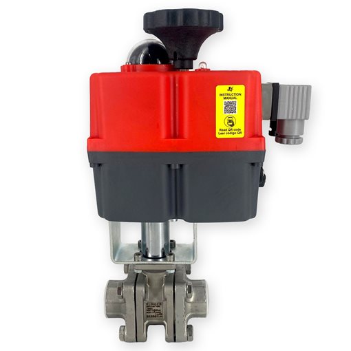KLINGER Ball Valves S/S KHA-G M2 w.El.Act. 12Vac/dc+Bracket 1 1/4"