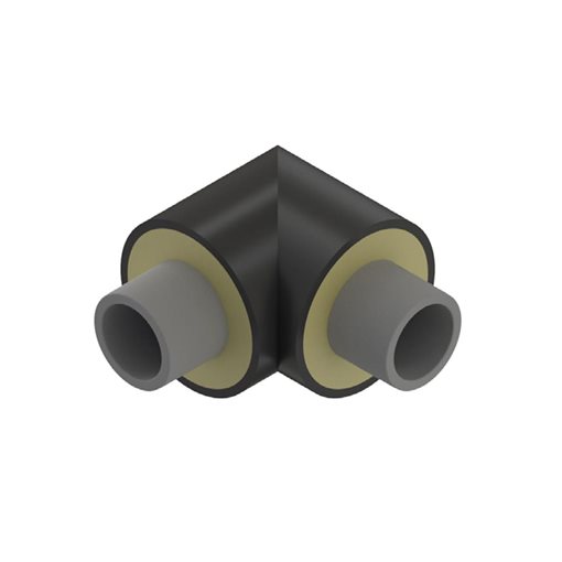 NUPI Preinsulated NIRONβ 90o Elbow BF SDR7.4 d110
