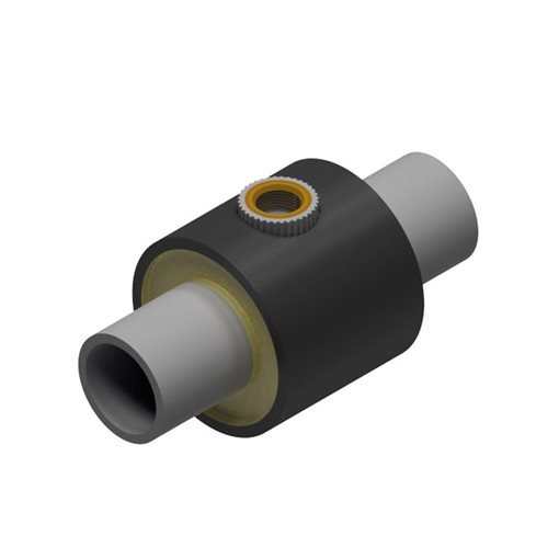 NUPI Preinsulated NIRONβ LongSpigot Tees SDR 17 w.Fem.Thread d90x3/4"