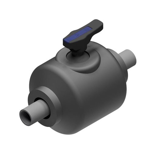 NUPI Preinsulated NIRONβ Long Spigot Valve w. PE UV Protection d75