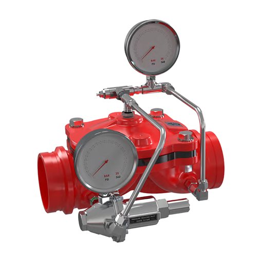 RAPHAEL Μειωτής Πίεσης UL 250PSI Αυλακωτός 6"